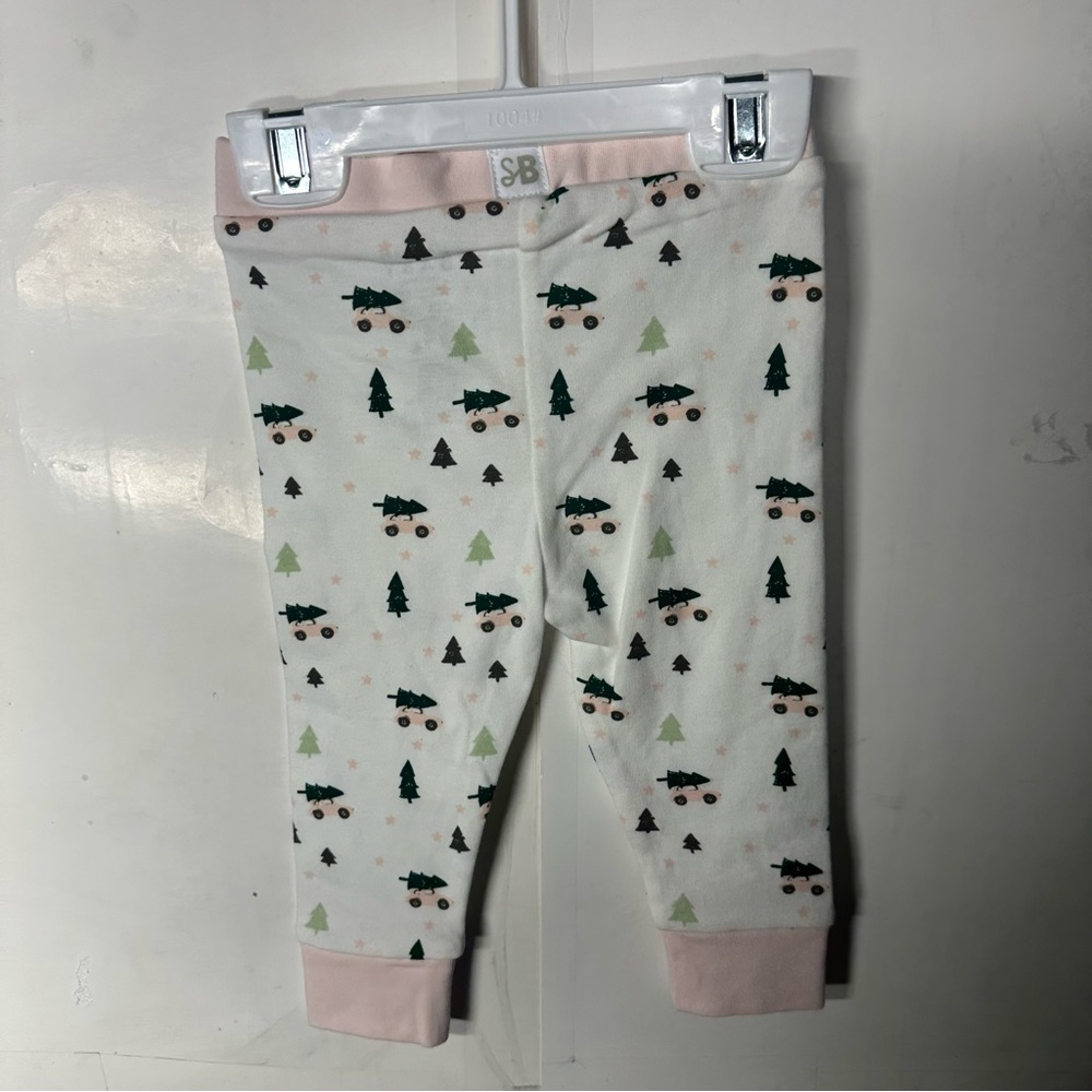 Cute Tree and Car Print Baby Pajamas 6m-12m - Picture 6 of 8